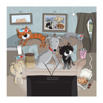 4 x Premium 'Animal Antics' Cards
