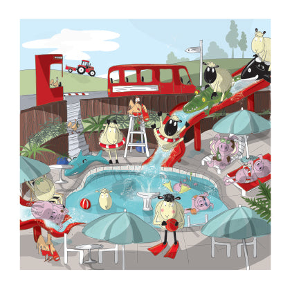 4 x Premium 'Animal Antics' Cards
