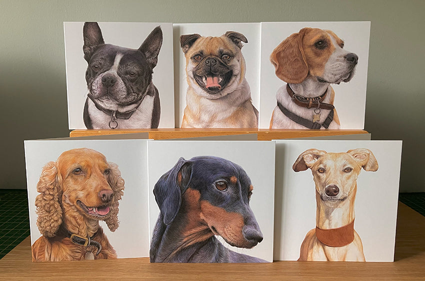 6 x Premium Dogs Cards (Set 2)