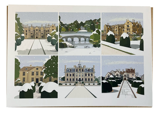 5 x Premium Winter Wonderland Christmas Cards